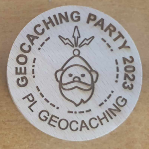 Duży trackowalny PWG Geocaching Party 2023